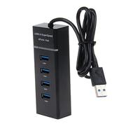 SHINEOFI Concentrador USB de Interfaz Múltiple Concentrador de Expansión para Uso Doméstico y Oficina de Datos Portátil Puertos Adaptador de Transferencia de Datos para Computadoras