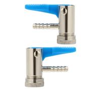 SHINEOFI Conector de Aire para Neumáticos 8 MM 2 Piezas Clip Abrazadera de Manguera de Aire de Cobre para Inflador de Neumáticos de Coche y Motocicleta Accesorio Rápido para Infladores