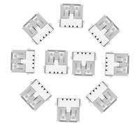SHINEOFI Conector USB Hembra 90 Grados 100 Piezas de Conector de Soldadura Puerto USB Hembra Posterior para de Dispositivos Electrónicos