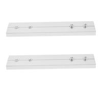 SHINEOFI Conectores para Riel de Cortina de Aleación 20 Mm, Kit de Reemplazo 2 Piezas para Unión y Extensión de Cortinas, Compatibles Rieles Ajustables para Ventanas, Herrajes Duraderos