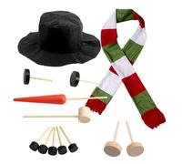 SHINEOFI Conjunto de Disfraz de Muñeco de Kit para Hacer Muñecos Navidad Accesorios Festivos de Decoración de Fiesta