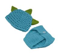 SHINEOFI Conjunto De Punto De Dinosaurio para Recién Nacido Disfraz De Crochet para Fotos De Accesorios De Vestuario De Ropa Adorable para Sesión Fotográfica De