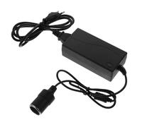 SHINEOFI Convertidor de Corriente Doméstico Coche 12v 5A Protección contra Sobretensión y Sobrecalentamiento Carcasa de Plástico Ecológico Cable de Extensión para Uso Ac220-240v