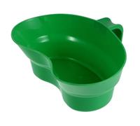 SHINEOFI Copa Dental de Plástico Verde para Pacientes Mayores Postrados | Enjuague Bucal y Cepillado sin Sentarse, Cuerpo Antideslizante, Uso en Casa u Hospital, Portátil