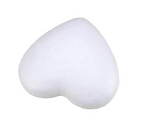 SHINEOFI Corazón Adecuado para Decorar y Crear un Ambiente Romántico de Espuma de Poliestireno Blanco Ligero y Fácil de Pintar para Manualidades DIY