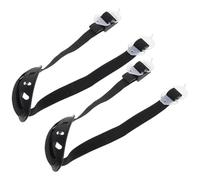 SHINEOFI Correa de Barbilla Ajustable para Casco de Seguridad 2 Piezas Negras Accesorio Resistente de Poliéster y Plástico Protección Cómoda para Construcción y Trabajo en Altura