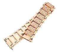 SHINEOFI Correa de Metal Elegante con Brillo para Reloj Compatible con Galaxy Watch Gear y Active Diseño Decorativo y Instalación Color Rosa Dorado
