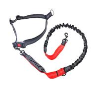 SHINEOFI Correa para Perros Grandes y Medianos de Nylon Resistente Reflectante para Entrenamiento y Seguridad al Correr con Mango Rojo Antideslizante para Exteriores y Ejercicio