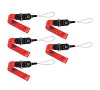 SHINEOFI Correas de Muñeca Cinta Resistente y Duradera para Teléfono Móvil Juego de 5 de Estilo Chino en Color Rojo para Trabajo y Uso Diario