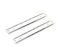 SHINEOFI Correderas para Muebles y Cajones de Aleación de Aluminio Plata, Resistentes y Deslizantes, Rieles Extensibles Miniatura para Armarios, Paquete de 2 Piezas