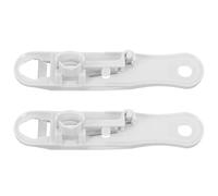 SHINEOFI Cortador Multifunción de Judías Verdes 2 Unidades Pelador y Removedor de Hilos para Verduras Utensilio de Cocina Práctico en Plástico Blanco para Hogar y Restaurante