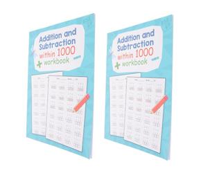 SHINEOFI Cuaderno de Ejercicios de Aritmética, Libro de Práctica de Aritmética, Papel, para Escuela, Práctica Diaria de Matemáticas, y Principiantes
