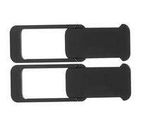 SHINEOFI Cubierta Deslizante para Cámara Web Portátil para Adultos, Diseño Minimalista, Autoadhesiva, Privacidad Segura para Laptops y Smartphones, Color Negro, Tamaño Cuadrado