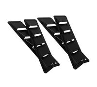 SHINEOFI Cubiertas de Ventilación para Capó de Coche 4 Piezas, Accesorio de ABS Negro, Entrada de Aire Lateral para Motor, Tomas de Aire Decorativas para Automóviles, Protección y