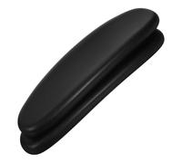 SHINEOFI Cubiertas para Reposabrazos de Oficina Cojines Ergonómicos de Espuma PU Suave para Brazos de Sillas Giratorias Protectores Elásticos para Apoyo de Codos Escritorios Color Negro