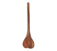 SHINEOFI Cuchara de Madera en Forma de Corazón 18X5 CM Cuchara Pequeña Reutilizable para Café y Postres y Servir en Cocina Auxiliar Cocina de Madera Natural