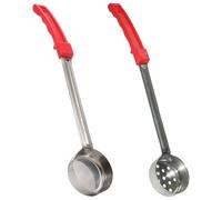 SHINEOFI Cucharas para Pizza 2 Piezas de Acero Inoxidable y PP Cucharas Medidoras de Porciones de 2 Onzas Cucharones Pequeños para Servir Salsa Utensilios para Cocina y Control de