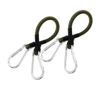 SHINEOFI Cuerdas Elásticas Mosquetones 8Mm 2 Piezas 30Cm Correa de Fijación para Camping, Viajes y Uso en Exteriores