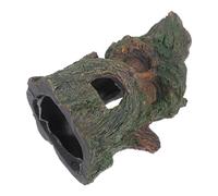 SHINEOFI Cueva de Roca para Acuario Decoración de Tronco de Árbol de Resina Escondite para Peces Lagartos y Tortugas para Refugio Tanques de Agua