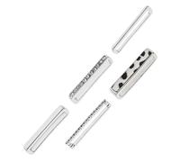 SHINEOFI de Charms Decorativos Reutilizables y Resistentes al Óxido 5 Piezas Color Plata Diseño Original para Correas de Reloj Metálicas para Accesorios de Pulsera