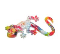 SHINEOFI Decoración de Pared Gecko de Resistente al Clima Escultura Artística de para Jardín Patio Cerca y Hogar Colgante Duradero con Gancho Fácil de Instalar