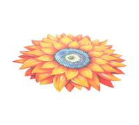 SHINEOFI Decoración De Pared Para Exteriores Diseño De Girasoles Para Sala De Estar y Dormitorio Decoración De Flores De Metal Para Jardín Al Aire Decoraciones Para Patio