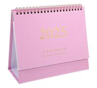 SHINEOFI Desk Calendar 2024-2025 Small Monthly Calendar July 2024 to Dec 2025 Standing Flip Desktop Calendar for Home Office School Metal Ring Twin-Wire