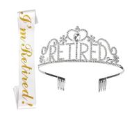 SHINEOFI Diadema Banda De Jubilación Plateada, Accesorio Ligero De Fiesta Para Mujer, Decoración Elegante Para Evento De Retiro, Para Celebración Exclusiva