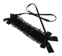 SHINEOFI Diadema Lolita de Encaje Negro Suave Tocado Gótico Femenino para Cosplay y Fiestas Banda de Pelo Ligera y Resistente para Mujer y Chica