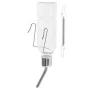 SHINEOFI Dispensador de Agua Pack de 2 Unidades para Mascotas Pequeñas de Acero Inoxidable y Plástico, Antifugas y Fácil de Limpiar, Capacidad 180ml, Colgante para Jaula