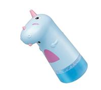 SHINEOFI Dispensador de Jabón Espuma Recargable USB 250 Ml Plástico Azul Sensor sin Contacto para en Cafeterías y Restaurantes