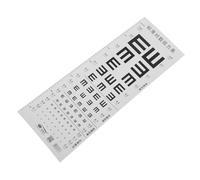 SHINEOFI E Resistente al Agua y Desgarro con Regla para Medir Altura Cuadro para Exámenes de Vista Casa y Escuela Gráfico Visual Estándar para Detección Ocular Precisa