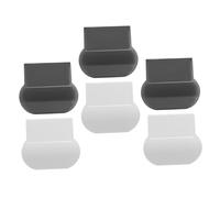 SHINEOFI Elevadores de Tapa de Inodoro Autoadhesivos PC en Color Claro y Gris, Manija Ergonómica para Levantar Asiento, Soporte para Baño y Oficina, Paquete de 6 Unidades