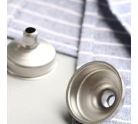 SHINEOFI Embudos Pequeños de Acero Inoxidable 201 Mini Tamaño para Transferencia de Aceite y Vinagre 10 Piezas Multifunción para Cocina y Laboratorio Herramienta Dispensadora Portátil