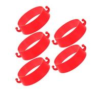 SHINEOFI Enlaces de barrera para conos de carretera 5 piezas plástico conector para seguridad en campos deportivos y vías de acceso