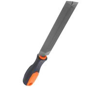 SHINEOFI Escofina de 6 Pulgadas Mango Ergonómico de Acero para Carpintería, Lima Triangular Multipropósito para Pulido y Acabado Cómodo en Madera