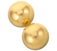 SHINEOFI Esferas de Cobre Macizo para Bebedero de Pájaros 2 CM Diámetro 2 Piezas Resistentes Intemperie Purificador de Agua para Bebedero Exterior Mantenimiento Fácil para Estanques de