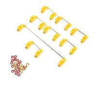 SHINEOFI Estabilizador Montado para Teclado Mecánico Dorado de Acero Inoxidable, Práctico y Ligero, Compatible Teclas Grandes 6.25u y 7u para Personalización DIY