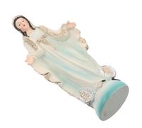 SHINEOFI Estatua Religiosa de Resina María de Guadalupe Figura Pequeña Decorativa con Detalles Artísticos Símbolo Mexicano para Altar y Sala para Entrada y Devoción Cristiana