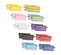 SHINEOFI Estuche Multifuncional Adecuado para Estudiantes y Niños Nylon Resistente para Lápices Cremallera, Capacidad Grande Paquete de 20 Unidades