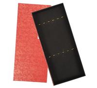 SHINEOFI Estuche para Guardar Pinceles de Pintura Estuche de Recuerdo para Pinceles de Caligrafía 6 Piezas Estuche de Papelería Rojo para Artistas Y Estudiantes