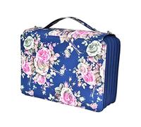 SHINEOFI Estuche para Lápices De Diseño De Rosas Multicapa para Guardar Obras De Arte y Papelería