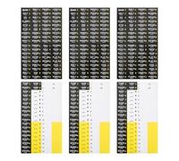 SHINEOFI Etiquetas Autoadhesivas para Catálogo Eléctrico 3 Juegos Negras, Resistentes al Agua, para Paneles y Cajas de Disyuntores, Pegatinas Numéricas para Organización Segura en Sistemas