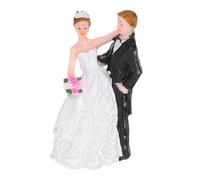 SHINEOFI Figuras de Novios de Resina para Decoración de Tartas, Diseño Elegante y Fácil Instalación para Aniversarios y Ornamentación de Coches