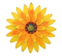 SHINEOFI Flores Decorativas De Girasol De Metal De Escultura De Flor De Hierro Retro Adorno Colgante De Margarita Para Patio Balcón Jardín Decoración De Pared Para Exterior Interior