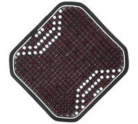 SHINEOFI Funda para Asiento de Coche Cuentas de Madera, Cojín Refrescante Verano, Alfombra Ventilada para Camión y Silla, Color Burdeos, Diseño Transpirable para Conducción Cómoda