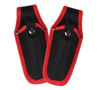 SHINEOFI Funda para Tijeras de Podar de Mano 2 Piezas, Estuche Protector de Lona Resistente Rojo, Soporte Portátil para Jardinería y Herramientas de Corte Exterior