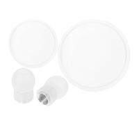 SHINEOFI Fundas de Repuesto para Estetoscopio, Diafragma de Silicona Blanca Rosca, 1 Par para Adultos y Pediátrico, Accesorios de Cardiología Precisos y Compatibles Profesionales