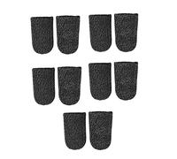 SHINEOFI Fundas para Dedos Transpirables para Juegos Móviles, Unisex, Elásticas, De Cobre Ultrafino 18 Hilos, Talla Única, Color Negro, para Experiencia Táctil Cómoda y Precisa