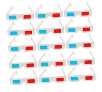 SHINEOFI Gafas 3D Anaglifas Rojo Azul de Papel Marco Desechable 60 Unidades Compactas y Ligeras para Películas en Casa y Uso Familiar